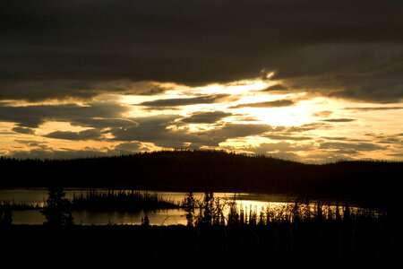 Sunset at Tetlin National Wildlife Refuge photo