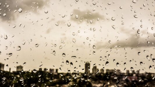 Window raindrop water photo