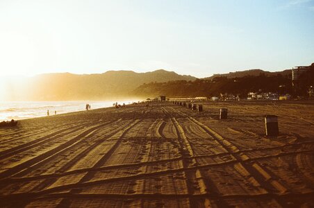 Sand ocean sea photo