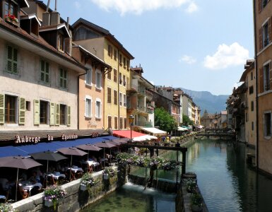 City of Annecy in the Alps photo