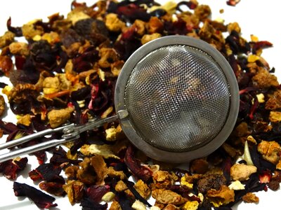 Fruit tea tea strainer dried photo
