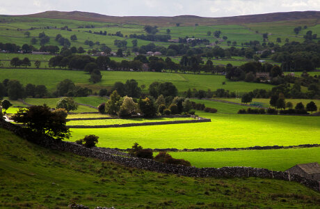 Yorkshire dales countryside in England photo