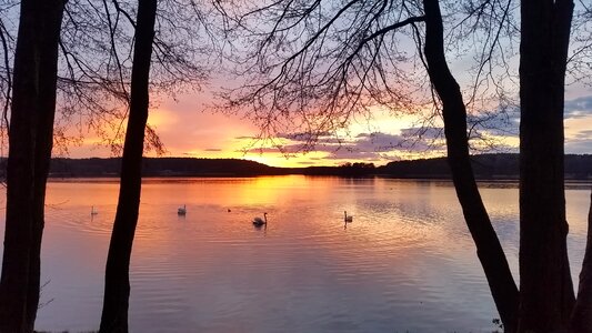 Clouds scenery masuria photo