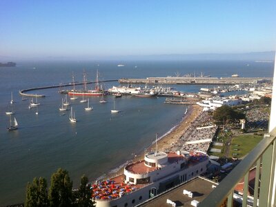 Bay fisherman's wharf tall ships photo