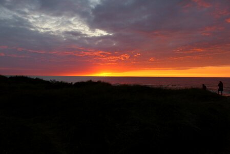 Heaven beach evening sky