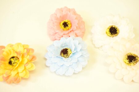Pink light blue white