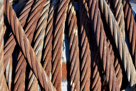 Metal rope rust photo