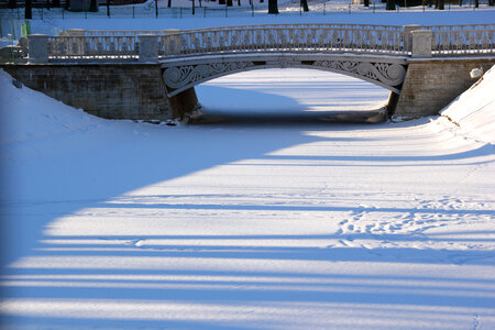 Snow in winter park