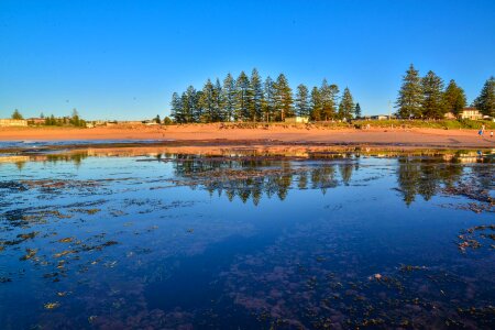 Australia beach reflection