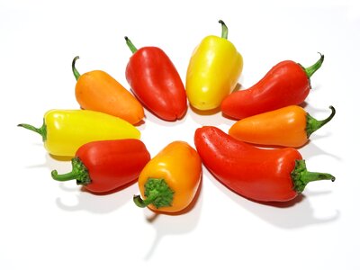 Orange paprika salad
