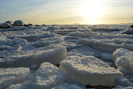 Arctic frozen glacier photo