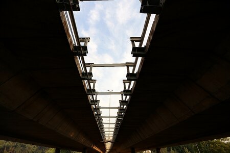 Underneath bridge engineering photo