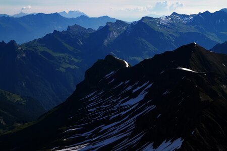 Schilthorn mountains snow-covered mountains photo