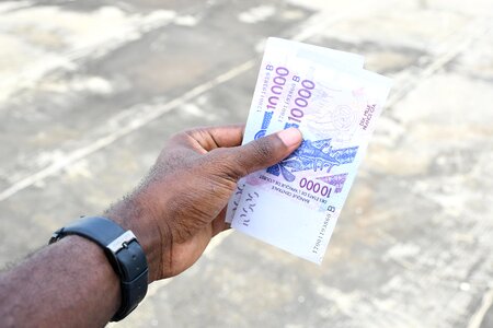 Banknotes money hand