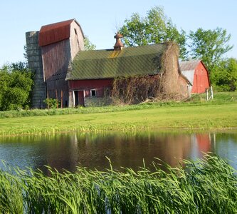 Dilapidated farm rural photo