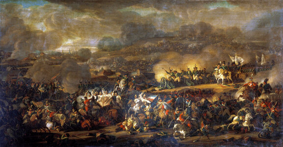 Battle of Leipzig, involving over 600,000 Soldiers during the Napoleonic Wars photo