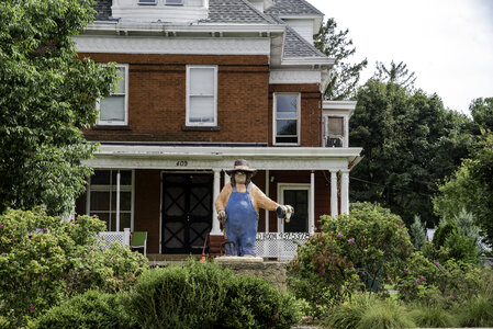 Troll statue in front of a house in Mount Horeb photo