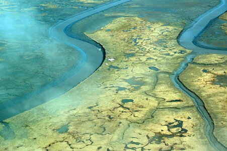 Delta marsh river