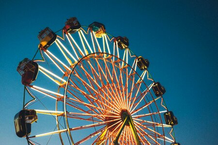 Blue Sky carnival circus photo