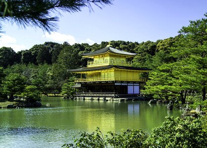 Golden Pavilion in Kyoto, Japan photo