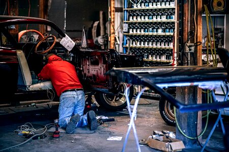 Car factory garage