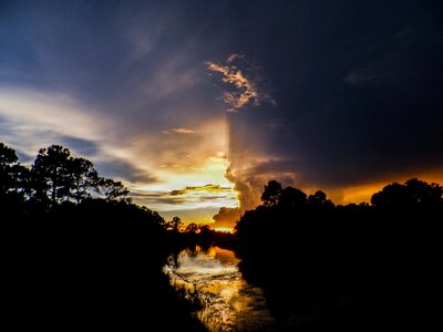 Canal water sky