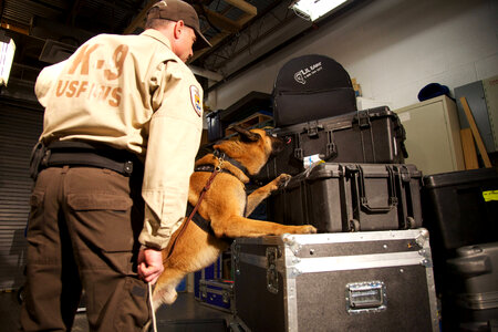 Law enforcement with K-9-5