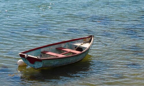 Boat calm horizon