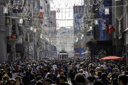 Busy Afternoon in Istiklal , Istanbul, Turkey photo