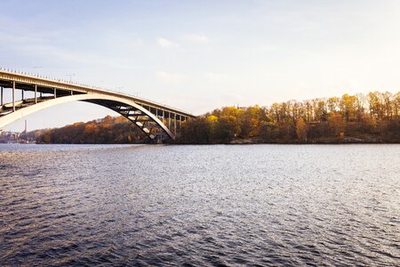 River lake architecture photo