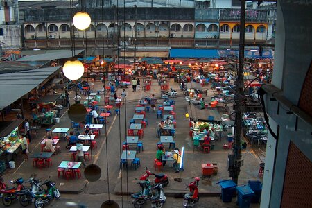 Asian marketplace thailand night market photo