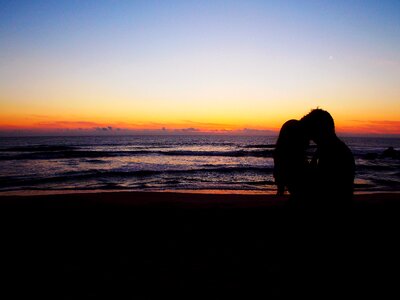 Love together sunset