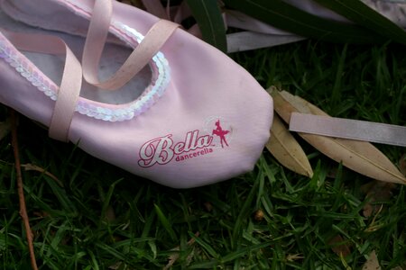 Ballet pinkish shoes photo