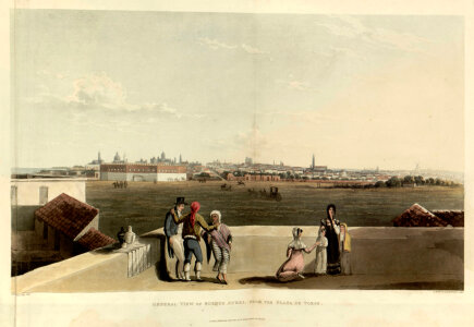General View of Buenos Aires, Argentina from Plaza de Toros