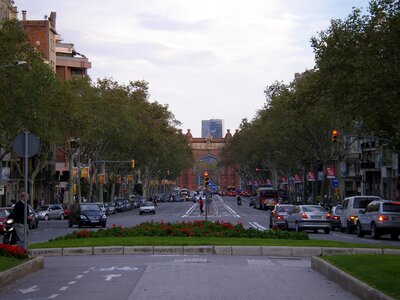 Barcelona urban road photo