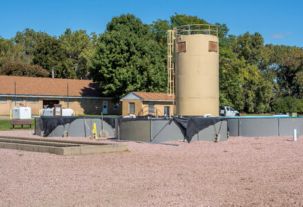 Raceways and hatchery buildings photo