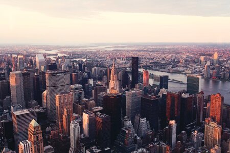 Manhattan skyline buildings
