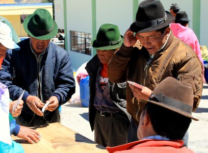 Cowboy playing cards