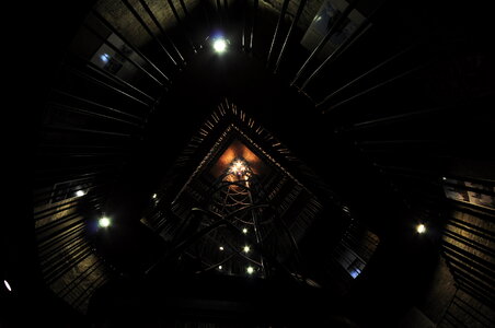 Spectacular elevator in Prague’s old townhall photo