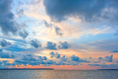 Baltic Sea and Cloudy Sky photo