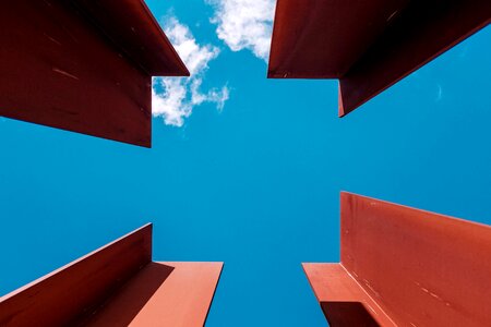 Blue Sky iron metal