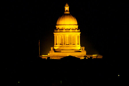 Kentucky State Capital at Night in Frankfort