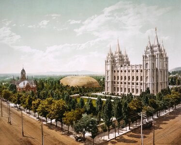 Salt lake city 1899 photochrom