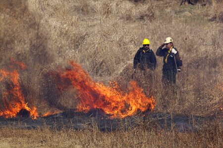 Burn crew fire