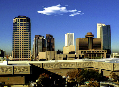 Phoenix Skyline with cloud in Arizona