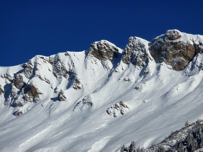 Winter wintry swiss alps