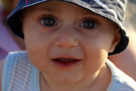 Hat summer big eyes