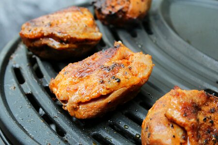 Meat grill grilled