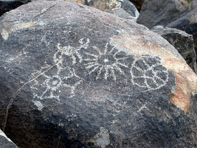 Petroglyph a Saguaro National Park, Arizona
