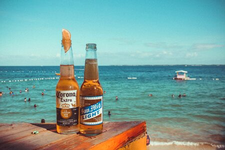 Beach Beer Sea photo